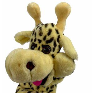 24K Polar Puff Giraffe Hand Puppet 15" Pretend‎ Play Visual Aid